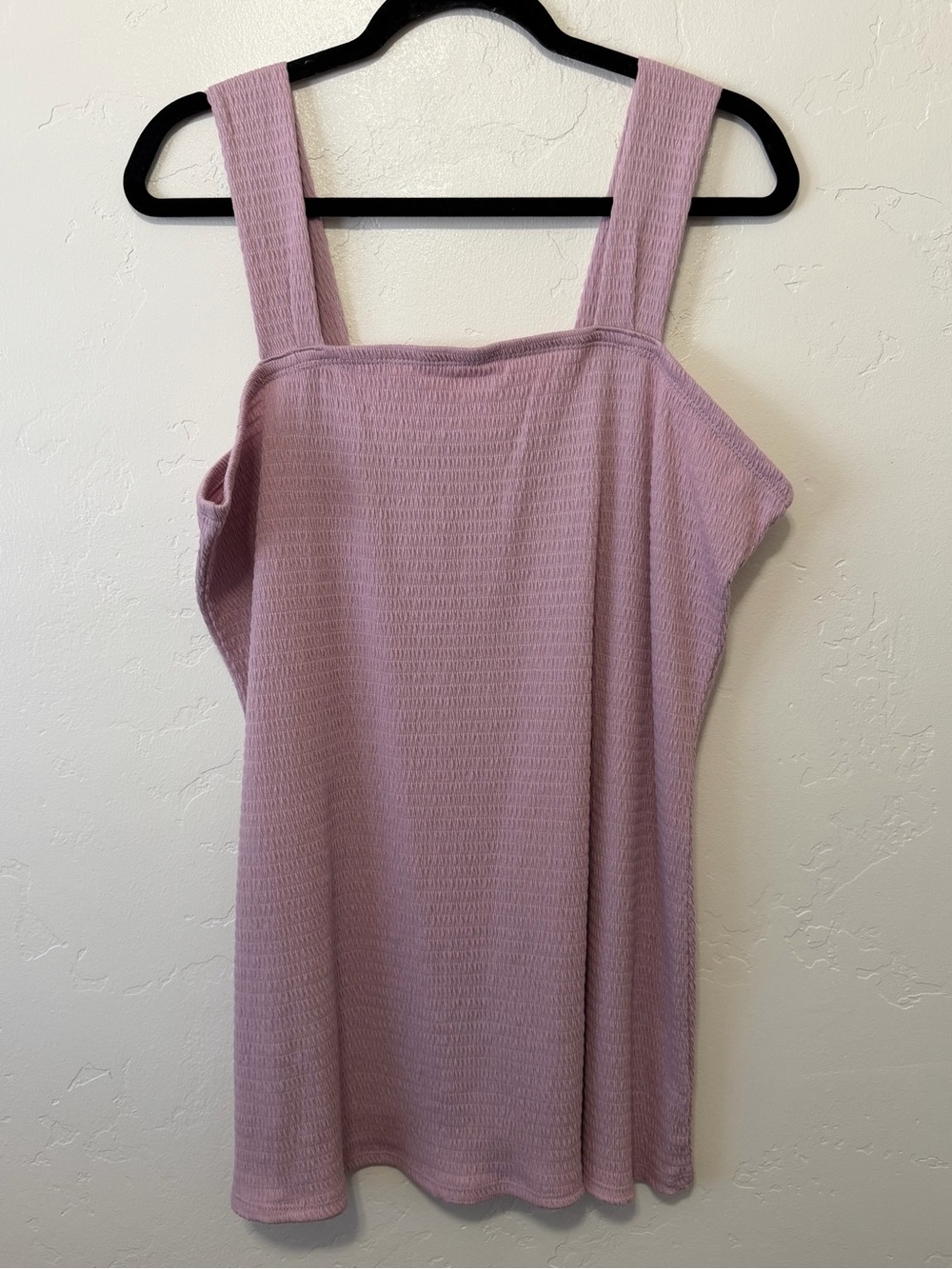 Heimish Ribbed Square Neck Tank in Mauve Pink - 3X
